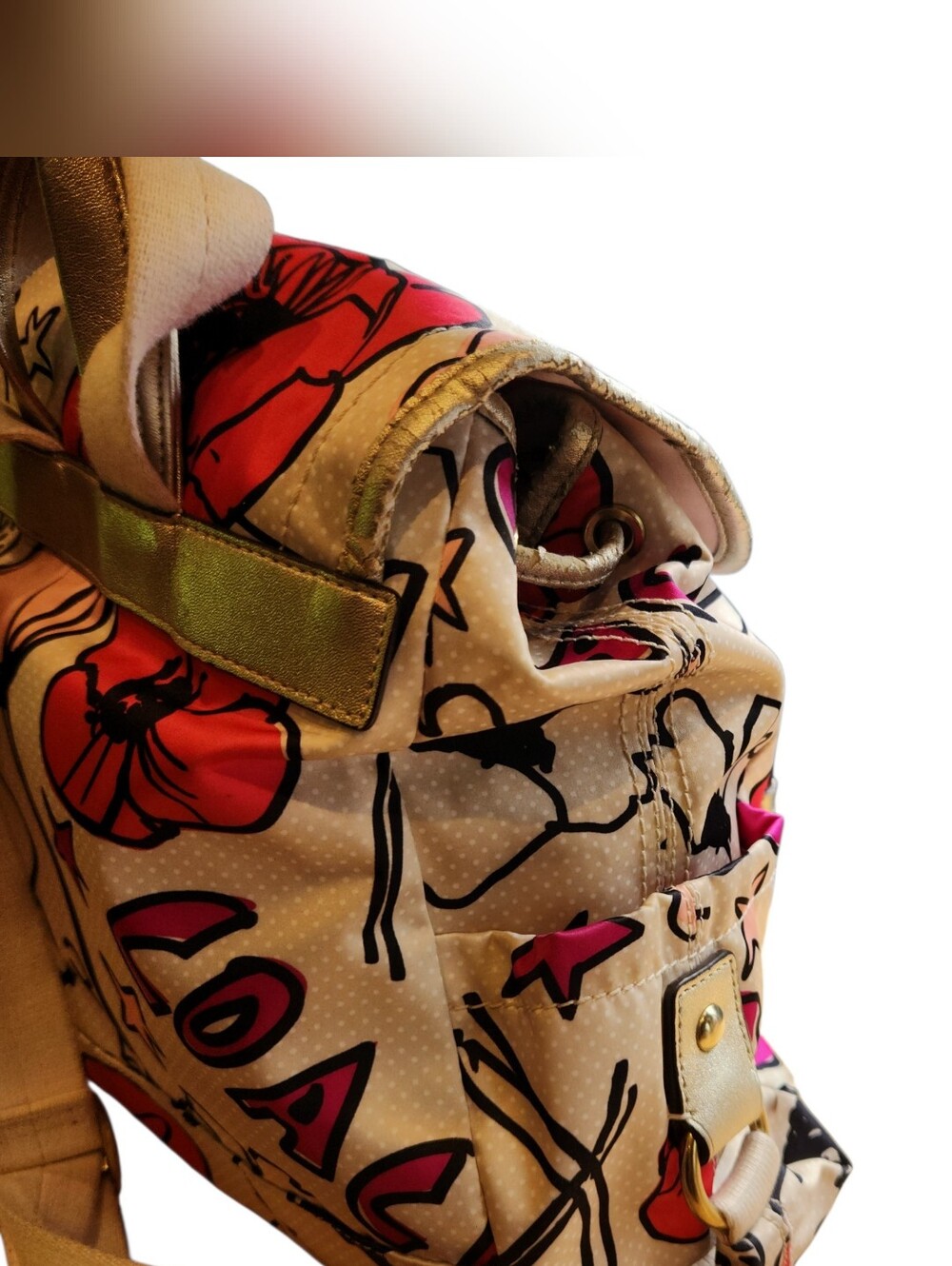 Coach Poppy Floral Backpack - Picture 3 of 16